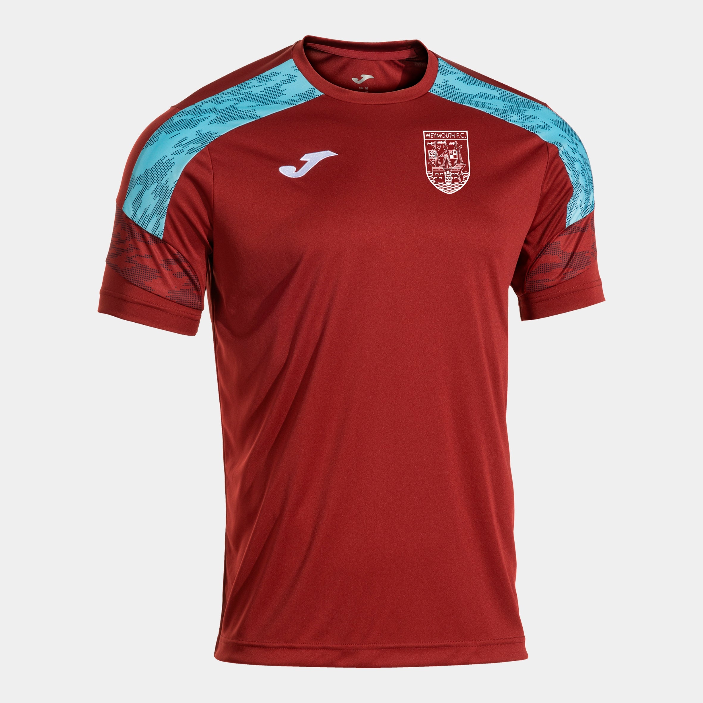 Teamwear Joma Champion VIII Tee-Burgundy/Sky