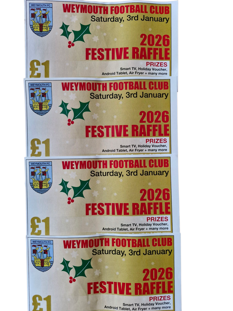 Festive Raffle Tickets