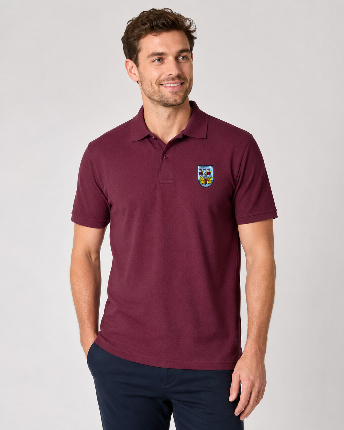 Weymouth FC Crest Piqué Polo Shirt