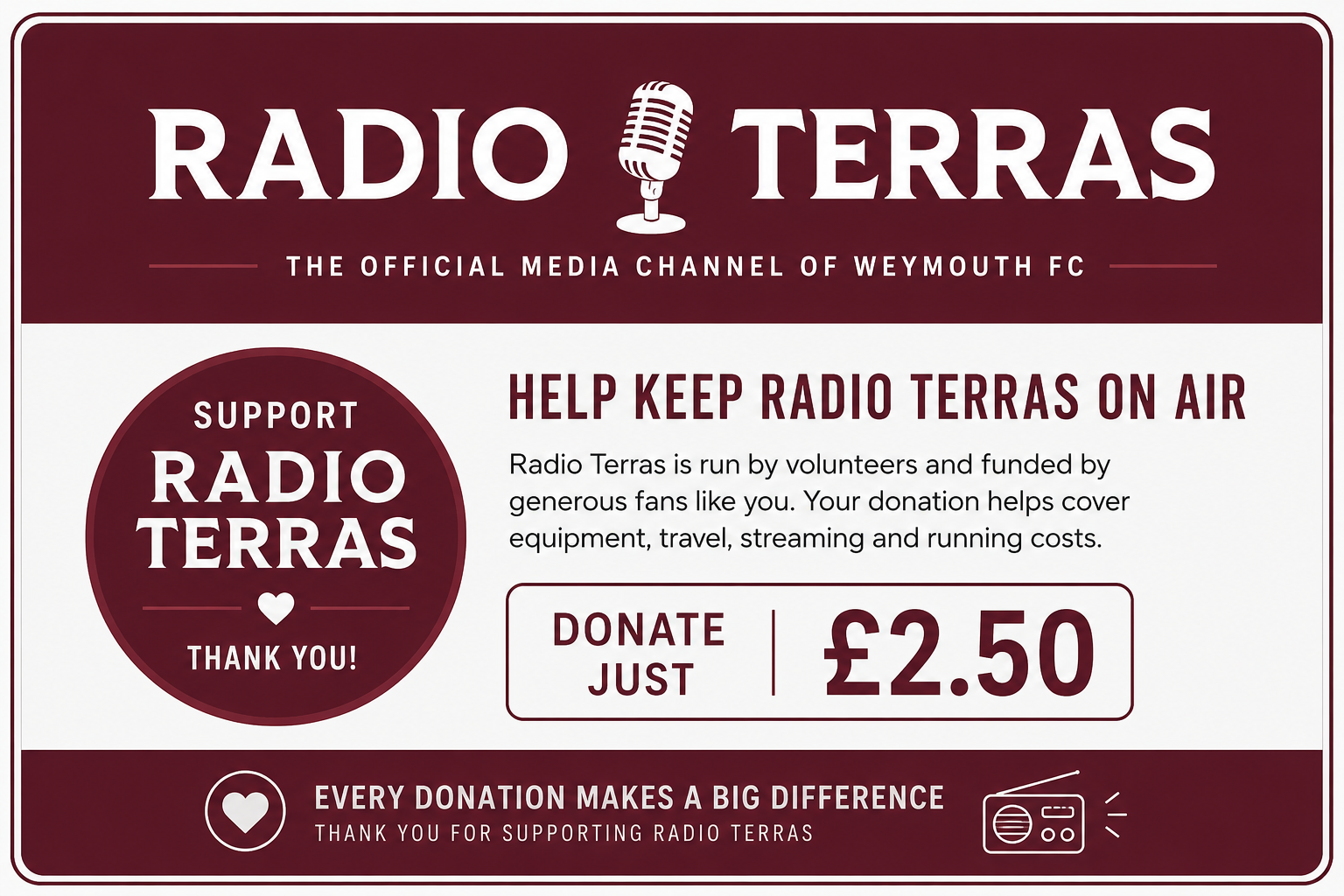 Radio Terras Donation