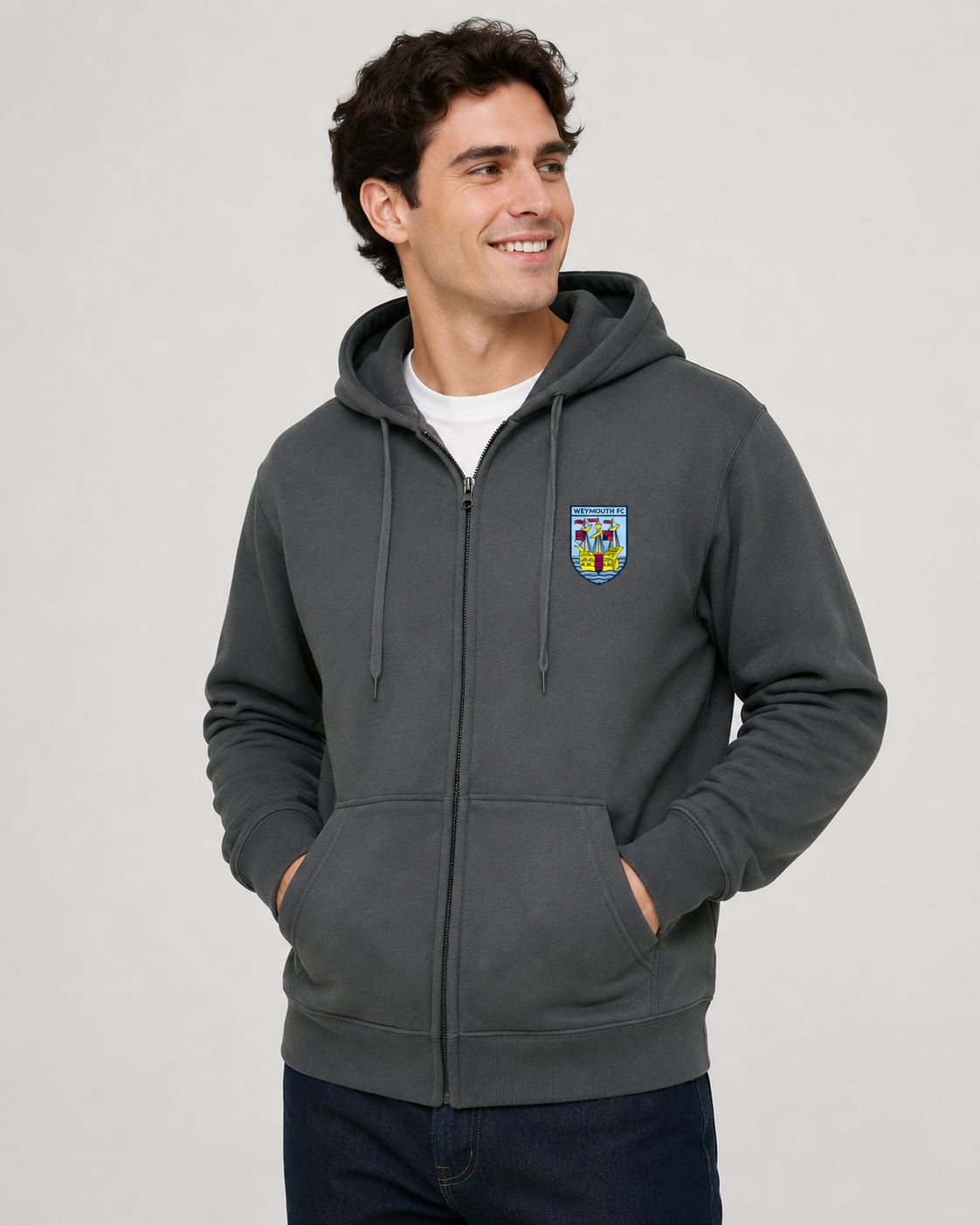 Weymouth FC Crest Zip Hoodie